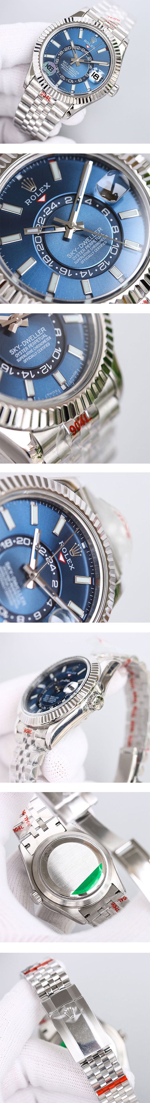 【ブルー 、42 mm】ROLEX スカイドゥエラー 326934 時計はどうですか？
